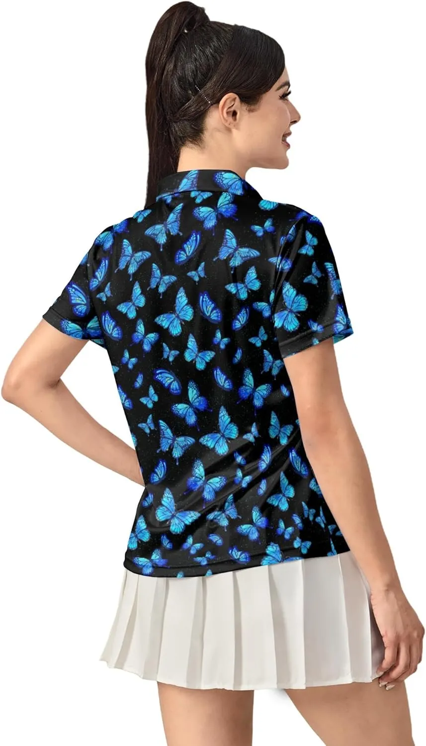 Women's Golf Shirt Moisture Wicking Quick Dry Polo Shirts Golf Outfits Golfer Gifts Ladies Polo Shirts
