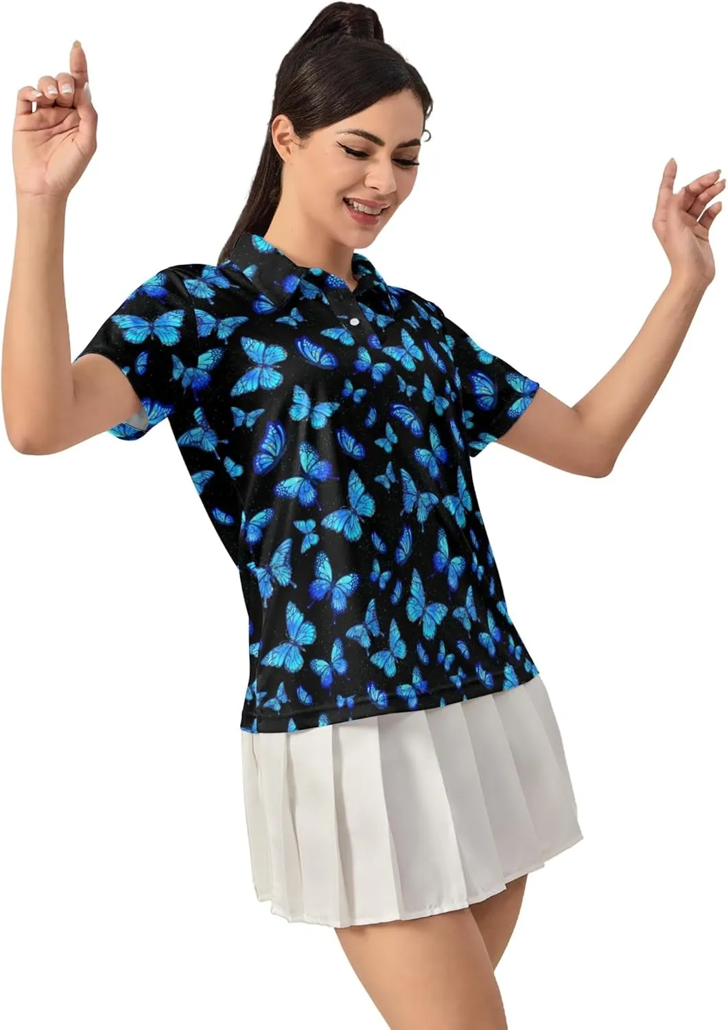 Women's Golf Shirt Moisture Wicking Quick Dry Polo Shirts Golf Outfits Golfer Gifts Ladies Polo Shirts