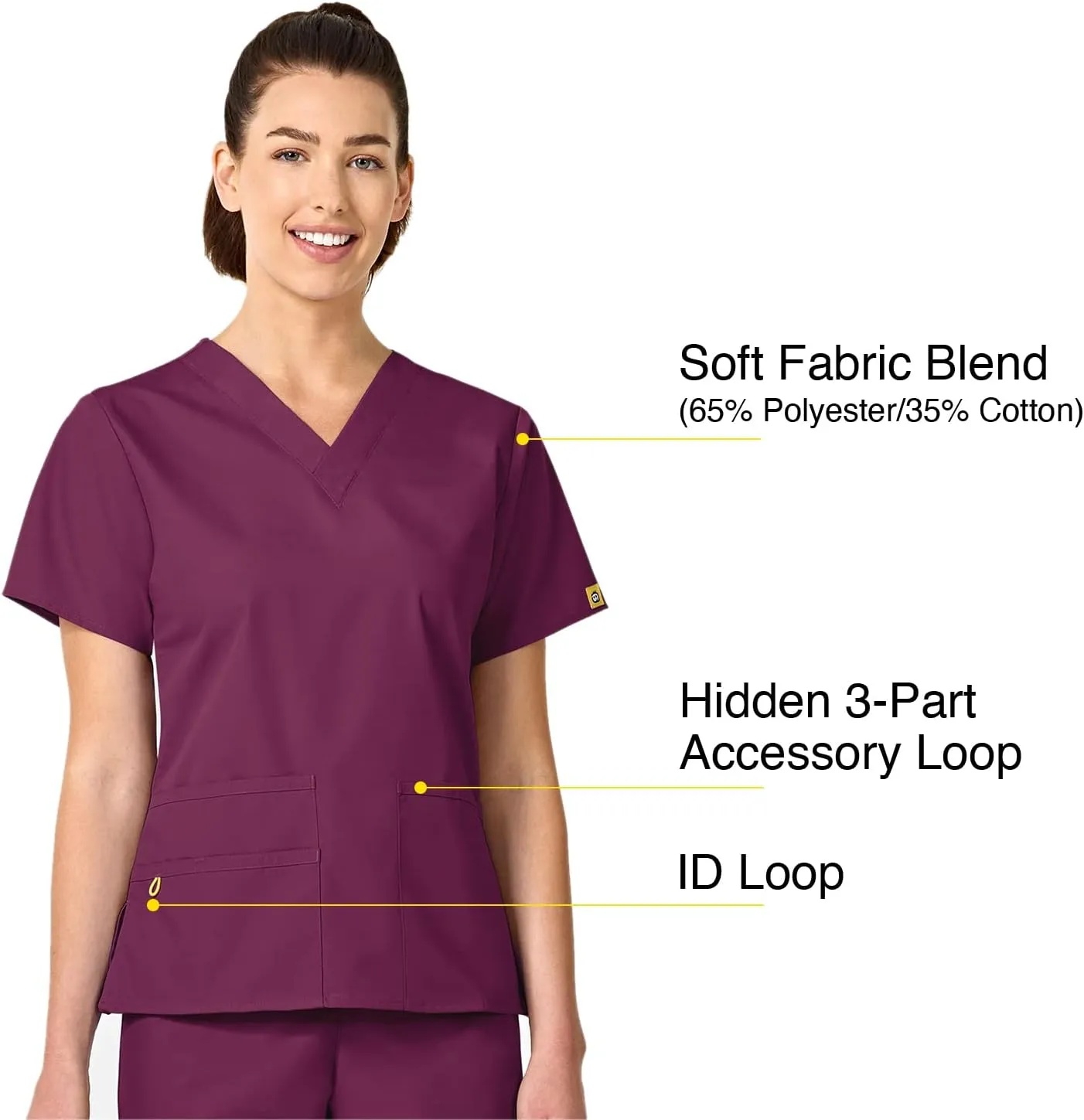 WonderWink Women's Origins Bravo Scrub Top